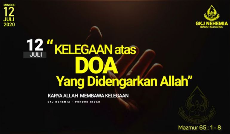 Kelegaan Atas Doa Yang Didengarkan Allah (Mazmur 65: 1-8)