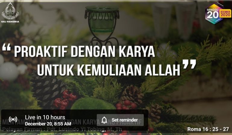 Proaktif  Dengan Karya Untuk Kemuliaan Allah (Roma 16: 25-27)
