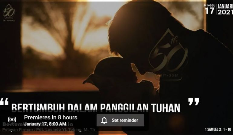 Bertumbuh dalam Panggilan TUHAN (1 Samuel 3 : 1-10)