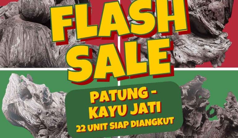 FLASH SALE – PATUNG KAYU JATI ASLI!